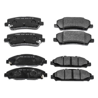 PowerStop® - Track Day Carbon-Fiber Metallic Front and Rear Brake Pad Set