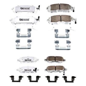 PowerStop® - Z26 Extreme Street Performance Carbon-Fiber Ceramic Front and Rear Brake Pad Set