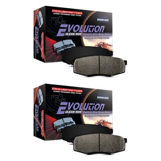 PowerStop® - Z16 Evolution Clean Ride Ceramic Front and Rear Disc Brake Pad Set