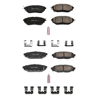 PowerStop® - Z23 Evolution Sport Performance Carbon-Fiber Ceramic Front and Rear Brake Pad Set