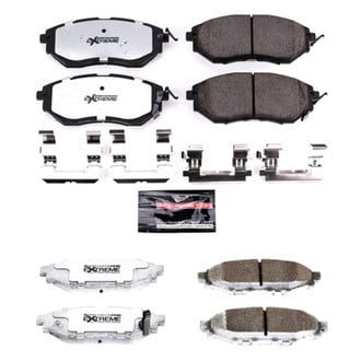 PowerStop® - Z26 Extreme Street Performance Carbon-Fiber Ceramic Front and Rear Brake Pad Set