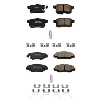 PowerStop® - Z23 Evolution Sport Performance Carbon-Fiber Ceramic Front and Rear Brake Pad Set