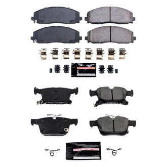 PowerStop® - Z23 Evolution Sport Performance Carbon-Fiber Ceramic Front and Rear Brake Pad Set