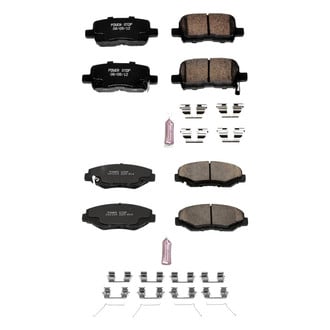 PowerStop® - Z23 Evolution Sport Performance Carbon-Fiber Ceramic Front and Rear Brake Pad Set