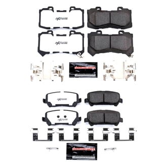 PowerStop® - Z36 Extreme Truck and Tow Carbon-Fiber Ceramic Front and Rear Brake Pad Set