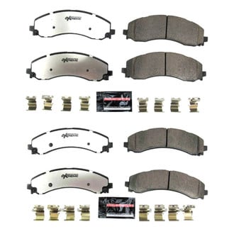 PowerStop® - Z36 Extreme Truck and Tow Carbon-Fiber Ceramic Front and Rear Brake Pad Set