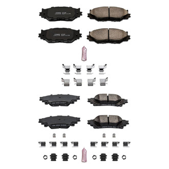 PowerStop® - Z23 Evolution Sport Performance Carbon-Fiber Ceramic Front and Rear Brake Pad Set