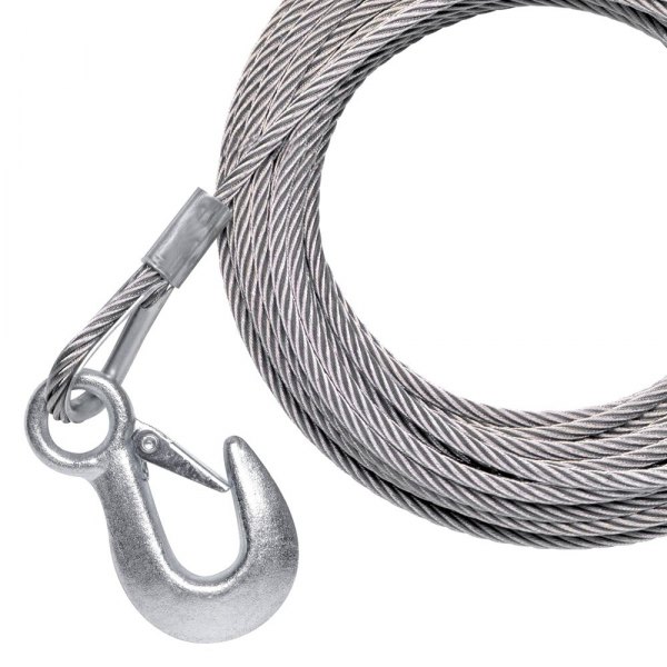 Powerwinch® - 7/32" x 25' Galvanized Cable with Hook