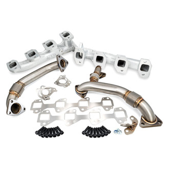 PPE® - Silver Exhaust Manifold with Up-Pipes
