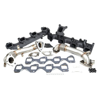 PPE® - Black Exhaust Manifold with Up-Pipes