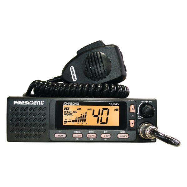 President Electronics® - Johnson II 40-Channel ASC AM/FM Transceiver