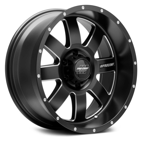 PRO COMP® - 73 SERIES Alloy Satin Black with Milled Accents