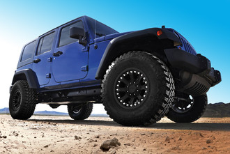 33 SERIES Alloy Matte Black Wheels on Jeep Wrangler