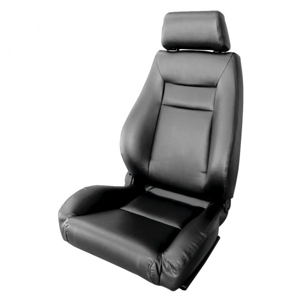 Procar® - Elite™ Passenger Side Black Vinyl Sport Seat