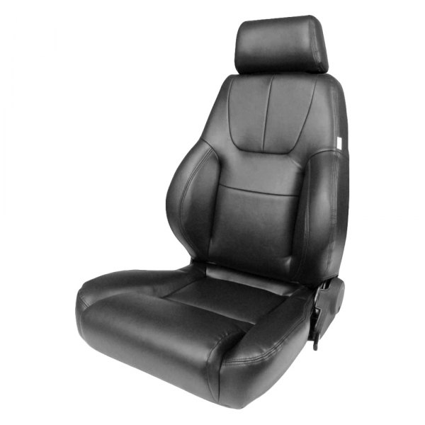 Procar® - Elite™ Driver Side Lumbar Black Vinyl Sport Seat