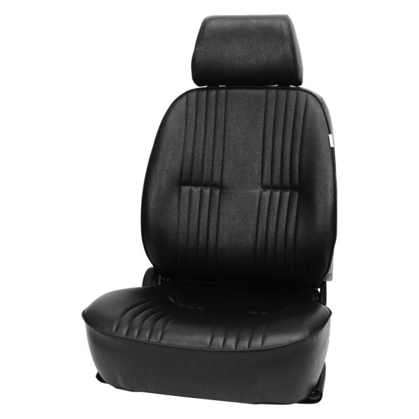 Procar® - Pro-90™ Driver Side Black Vinyl Sport Seat with Headrest