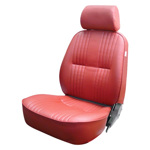 Procar® - Pro-90™ Passenger Side Red Vinyl Sport Seat with Headrest