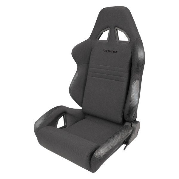 Procar® - Rave™ Passenger Side Black Velour Sport Seat