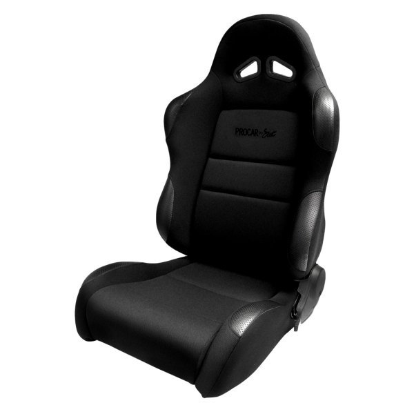 Procar® - Sportsman™ Driver Side Black Velour Inside, Black Velour Wings & Side Bolsters Sport Seat