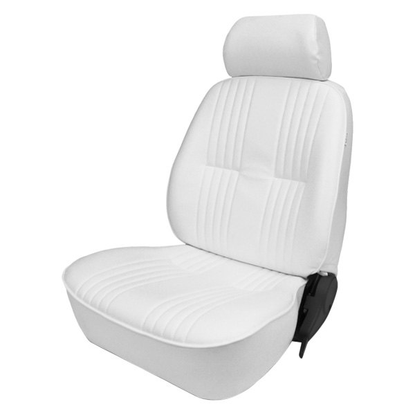 Procar® - Pro-90™ Driver Side White Vinyl Sport Seat with Headrest