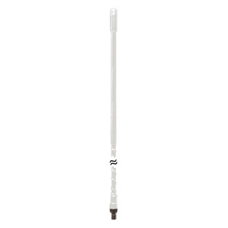 ProComm® - 4" White Fiberglass Dual CB Antenna Kit