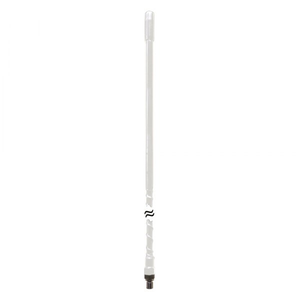 ProComm® - Bull Dog 4' White Fiberglass Whip Antenna