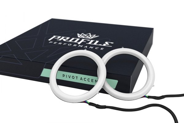 Profile Performance® - 2.76" Profile Pivot Dual Red Red LED Halo Rings