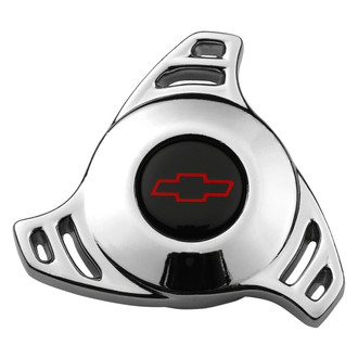 Proform® - Officially Licensed GM High Style Tri-Star Chrome/Red/Black Air Cleaner Mounting Nut