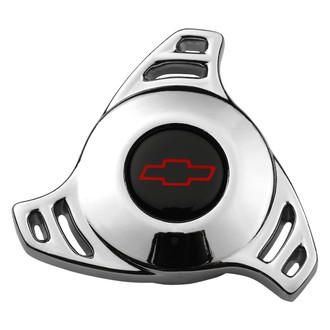Proform® - Officially Licensed GM High Style Tri-Star Chrome/Red/Black Air Cleaner Mounting Nut