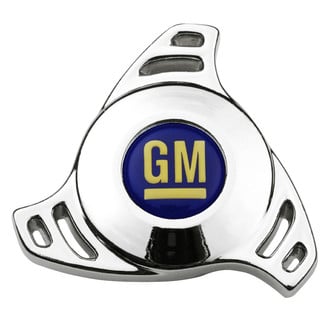 Proform® - Officially Licensed GM High Style Tri-Star Chrome/Blue/Black Air Cleaner Mounting Nut