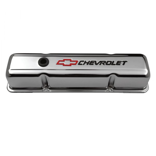 Proform® 141 905 Officially Licensed Gm Tall Valve Cover With Emblem Chevy Small Block Gen I 4093