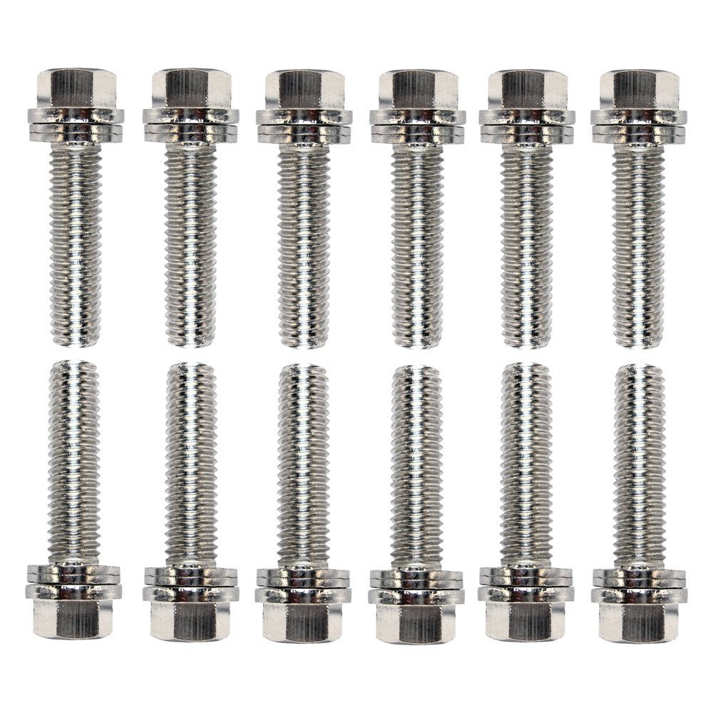 Proform® 66755 Nickel plated WedgeLocking Exhaust Header Bolts