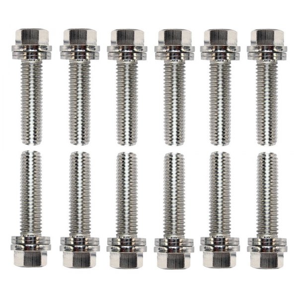 Proform® 66755 Nickel plated WedgeLocking Exhaust Header Bolts