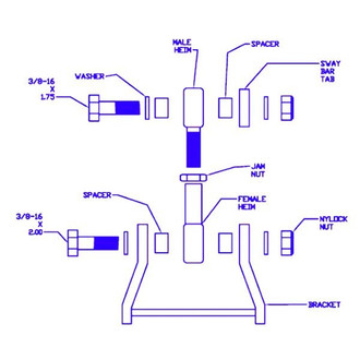 PROGRESS Technology® - Rear Sway Bar Adapter Kit