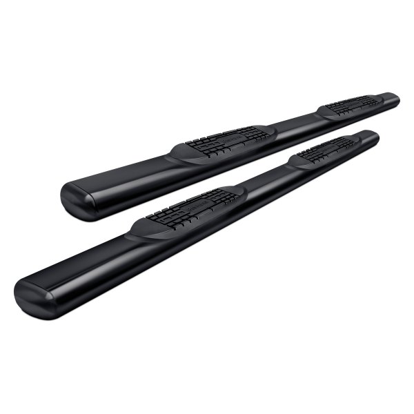 ProMaxx Automotive® - 4" Black Oval Straight Step Bars