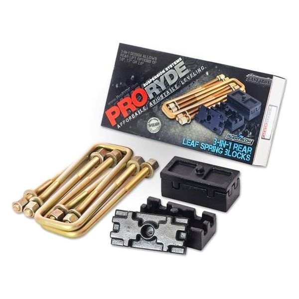 ProRYDE® - SuperBLOK™ Tapered Rear Lifted Blocks and U-Bolts