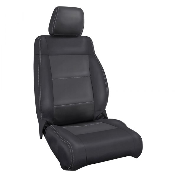  PRP Seats® - 1st Row Black/Gray with Silver Stitching Seat Covers