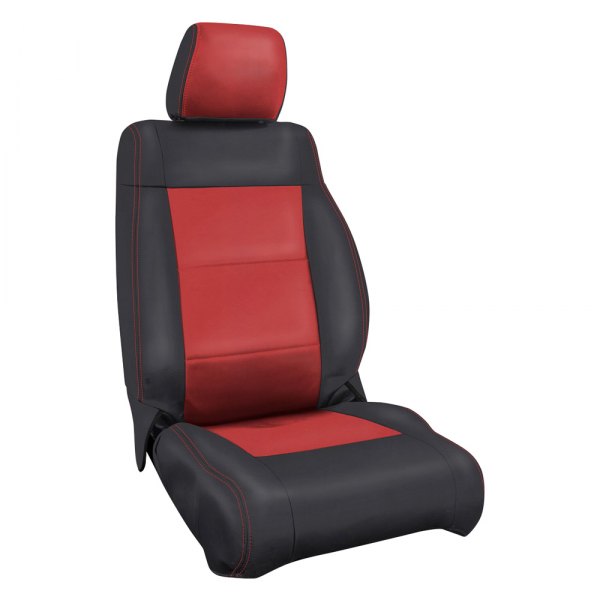  PRP Seats® - 1st Row Black/Red with Red Stiching Seat Covers