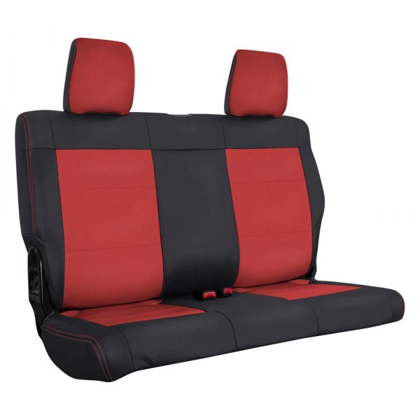 PRP Seats® B018-05 - 2nd Row Black/Red with Red Stiching Seat Cover