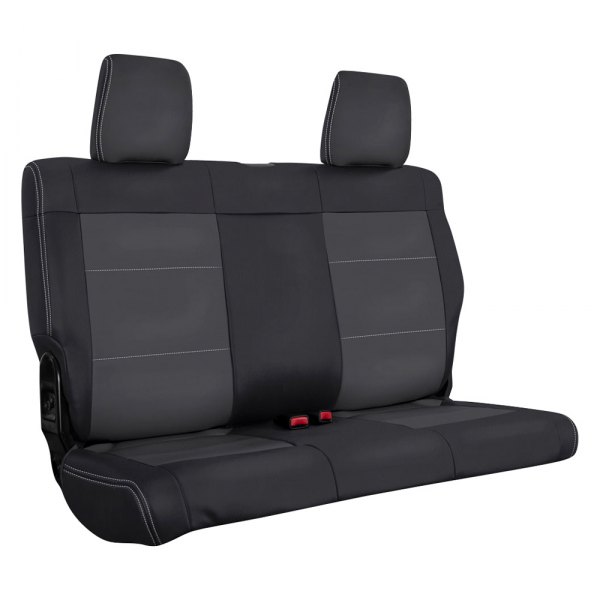  PRP Seats® - 2nd Row Black/Gray with Silver Stitching Seat Cover