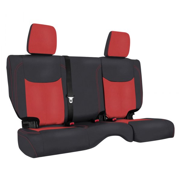 PRP Seats® B02305 2nd Row Black/Red with Red Stiching Seat Cover