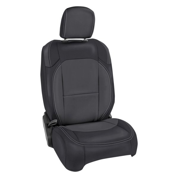  PRP Seats® - 1st Row Black/Gray with Silver Stitching Seat Covers