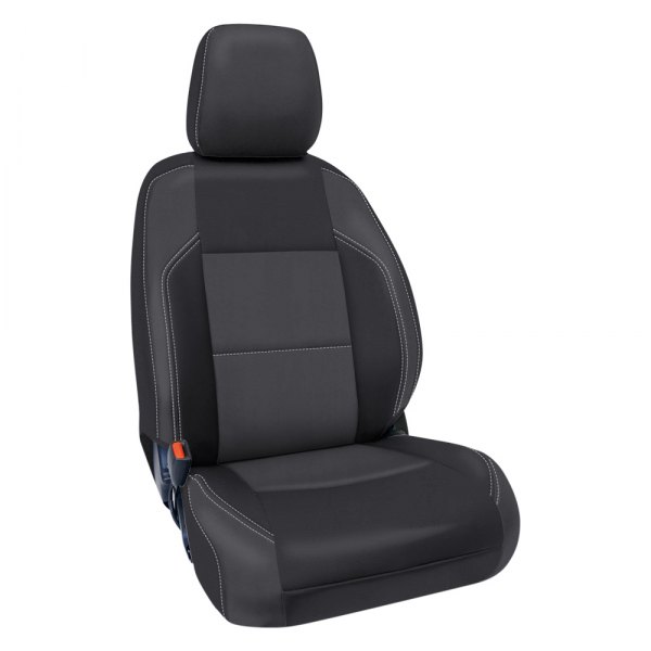  PRP Seats® - 1st Row Black/Gray with Silver Stitching Seat Covers