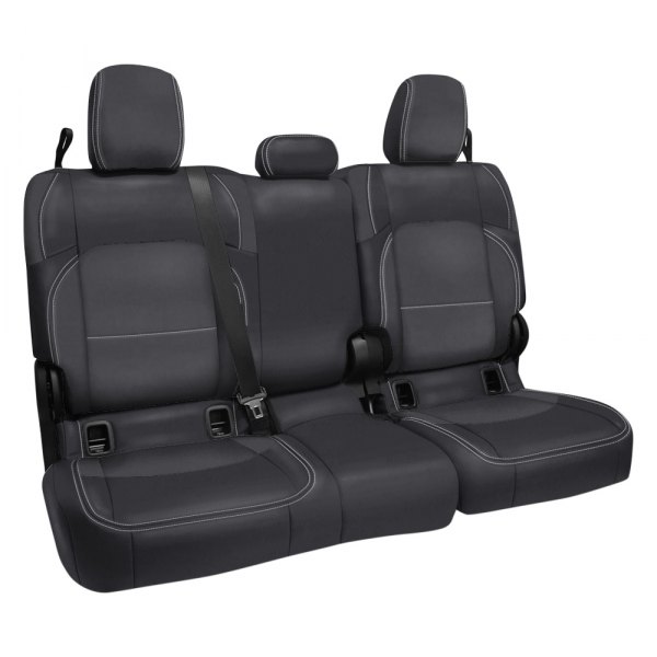  PRP Seats® - 2nd Row Black/Gray with Silver Stitching Seat Cover