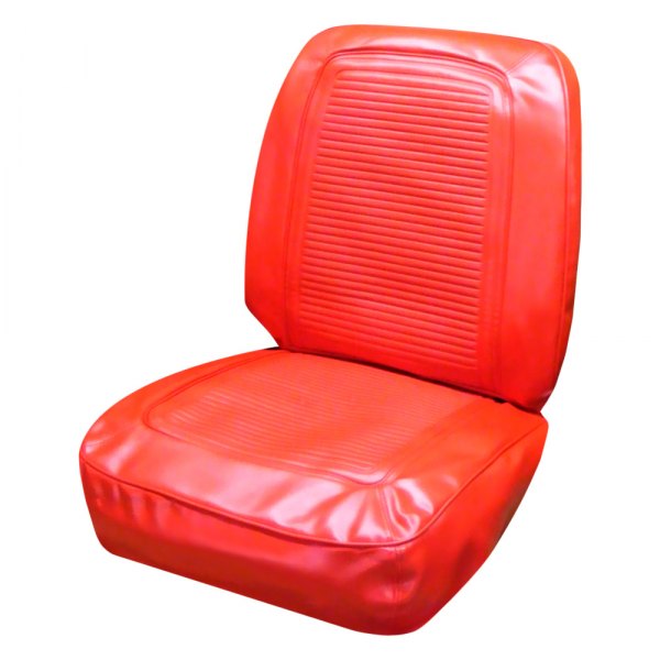  PUI Interiors® - Red Bison Grain Vinyl Bucket Seat Cover