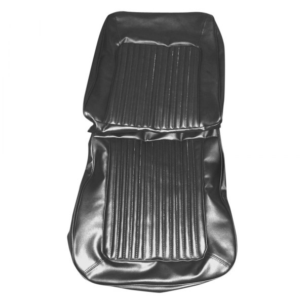  PUI Interiors® - Black Cologne Grain Vinyl Bucket Seat Cover