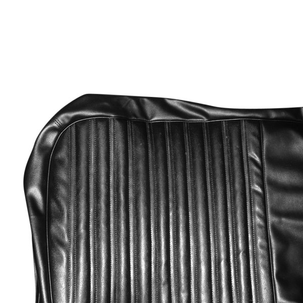  PUI Interiors® - Black Cologne Grain Vinyl with Ascot Grain Vinyl Inserts Bench Seat Cover