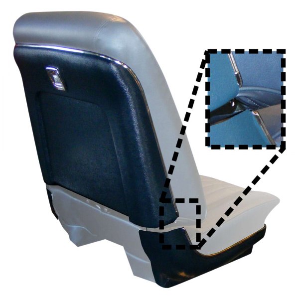  PUI Interiors® - Black Plastic Seat Back Panel