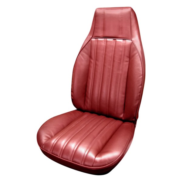  PUI Interiors® - Red Sierra Grain Vinyl Bucket Standard Style Seat Cover