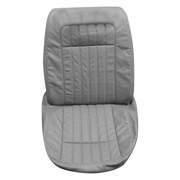  PUI Interiors® - Gray Leather Bucket Seat Cover